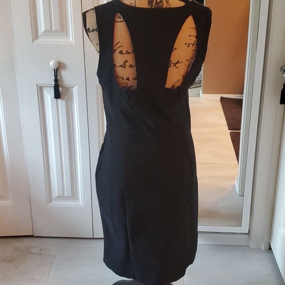 Corey p black lace detail midi dress - Picture 4 of 4